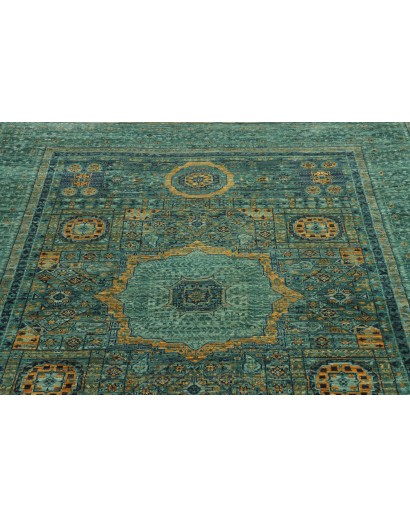 Tappeto Mamlouk Pakistan azzurro bianco 148x202