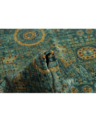 Tappeto Mamlouk Pakistan azzurro bianco 148x202