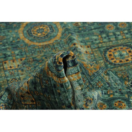 Tappeto Mamlouk Pakistan azzurro bianco 148x202