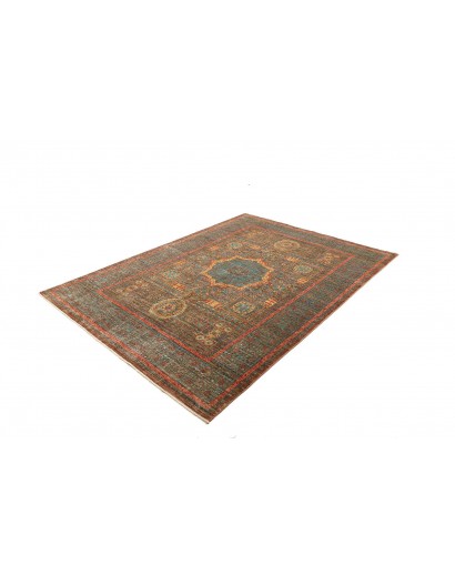 Tappeto Mamlouk Pakistan azzurro verde 169x232