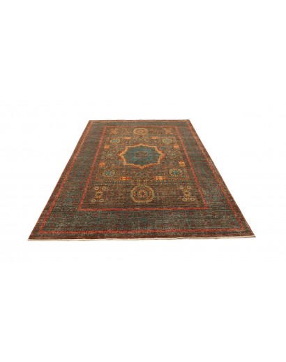 Tappeto Mamlouk Pakistan azzurro verde 169x232