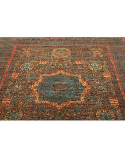 Tappeto Mamlouk Pakistan azzurro verde 169x232