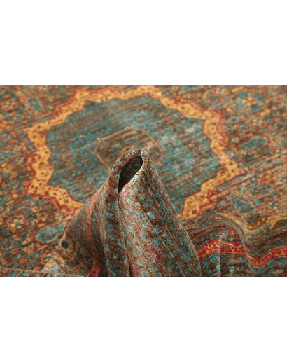 Tappeto Mamlouk Pakistan azzurro verde 169x232