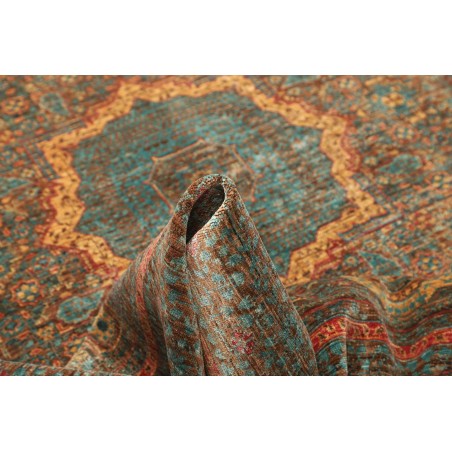 Tappeto Mamlouk Pakistan azzurro verde 169x232