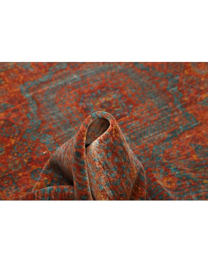 Tappeto Mamlouk Pakistan marrone rosso 168x231