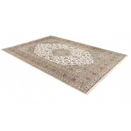 Tappeto Kashan Persia beige grigio 207x300