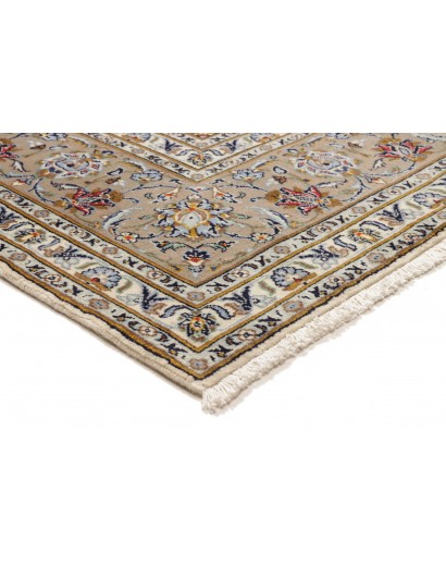 Tappeto Kashan Persia beige grigio 207x300