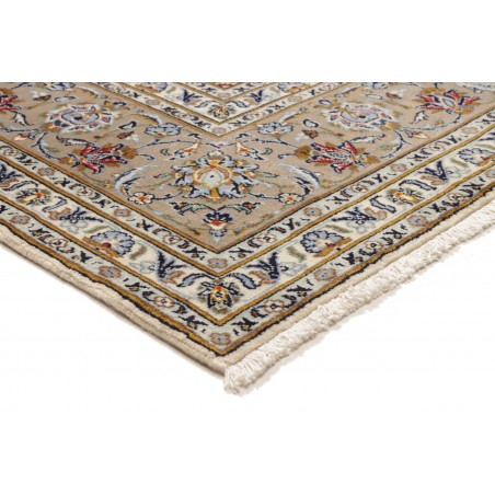 Tappeto Kashan Persia beige grigio 207x300