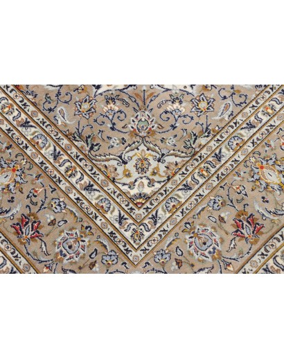 Tappeto Kashan Persia beige grigio 207x300