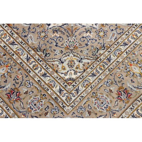Tappeto Kashan Persia beige grigio 207x300