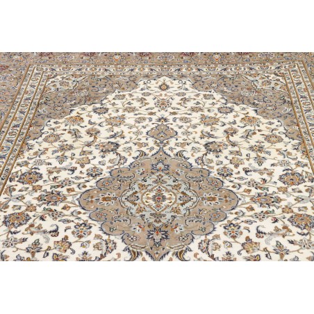 Tappeto Kashan Persia beige grigio 207x300