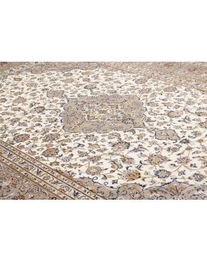 Tappeto Kashan Persia beige grigio 207x300