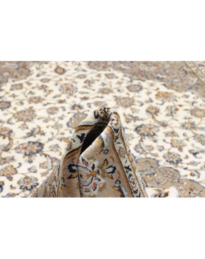 Tappeto Kashan Persia beige grigio 207x300