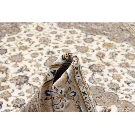 Tappeto Kashan Persia beige grigio 207x300