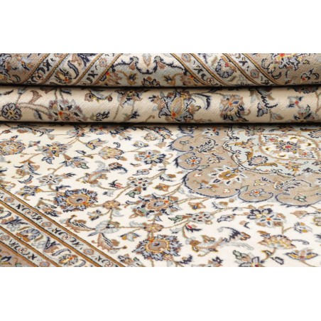 Tappeto Kashan Persia beige grigio 207x300