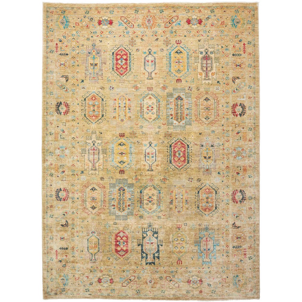 Tappeto Tribal Pakistan marrone grigio 253x338