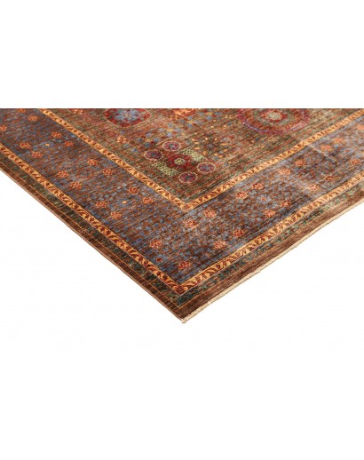 Tappeto Mamlouk Pakistan azzurro arancione 175x240