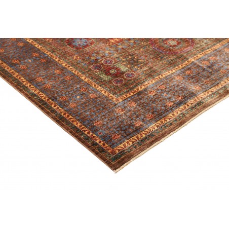 Tappeto Mamlouk Pakistan azzurro arancione 175x240