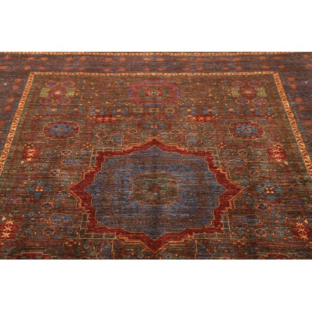 Tappeto Mamlouk Pakistan azzurro arancione 175x240