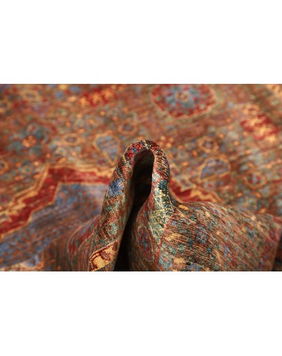 Tappeto Mamlouk Pakistan azzurro arancione 175x240