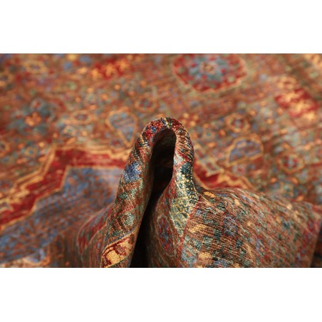 Tappeto Mamlouk Pakistan azzurro arancione 175x240