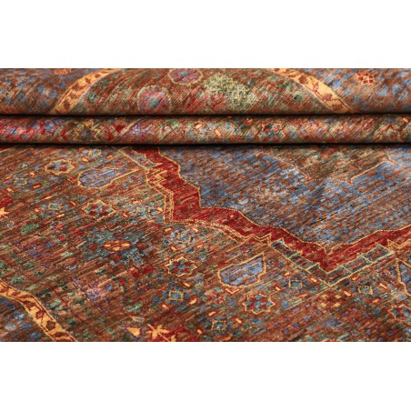 Tappeto Mamlouk Pakistan azzurro arancione 175x240