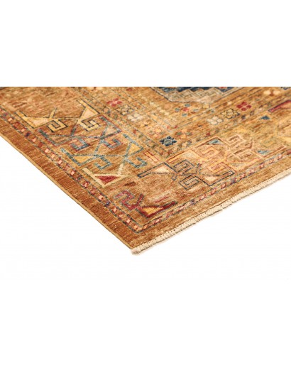 Tappeto Tribal Pakistan arancione bianco 149x202