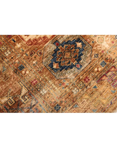 Tappeto Tribal Pakistan arancione bianco 149x202