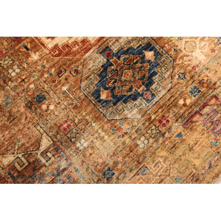 Tappeto Tribal Pakistan arancione bianco 149x202