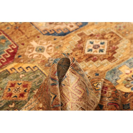 Tappeto Tribal Pakistan arancione bianco 149x202