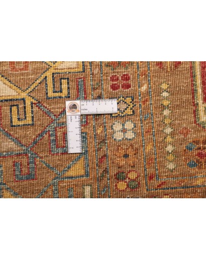 Tappeto Tribal Pakistan arancione bianco 149x202