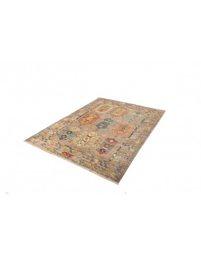 Tappeto Tribal Pakistan marrone grigio 148x200