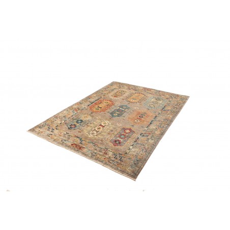 Tappeto Tribal Pakistan marrone grigio 148x200
