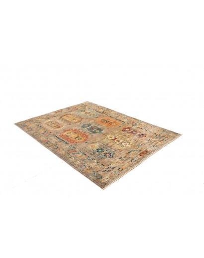 Tappeto Tribal Pakistan marrone grigio 148x200