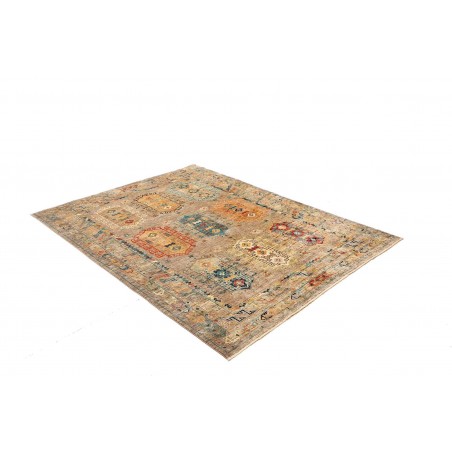Tappeto Tribal Pakistan marrone grigio 148x200