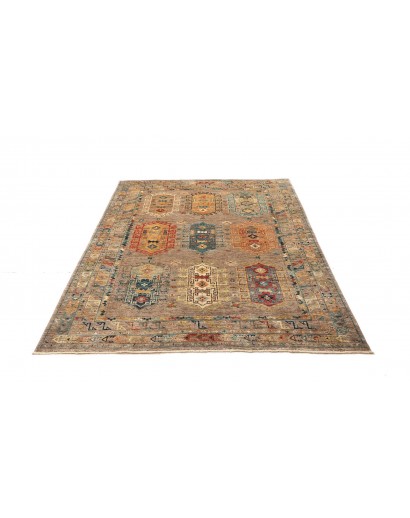 Tappeto Tribal Pakistan marrone grigio 148x200