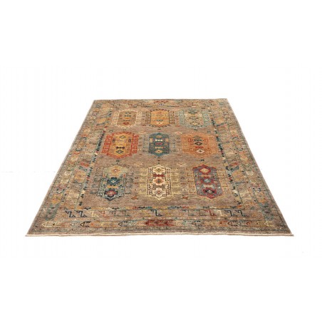 Tappeto Tribal Pakistan marrone grigio 148x200