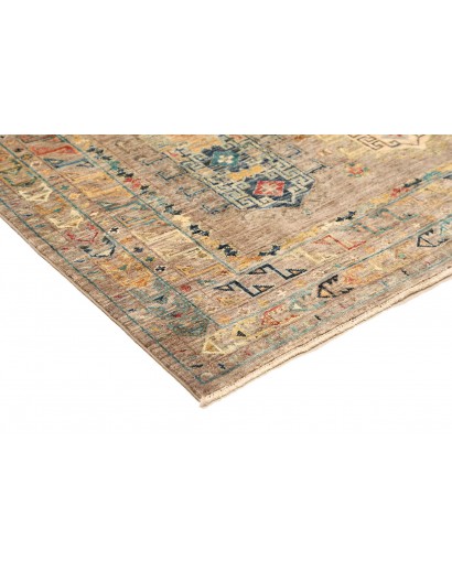 Tappeto Tribal Pakistan marrone grigio 148x200