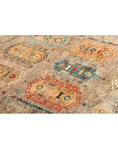 Tappeto Tribal Pakistan marrone grigio 148x200