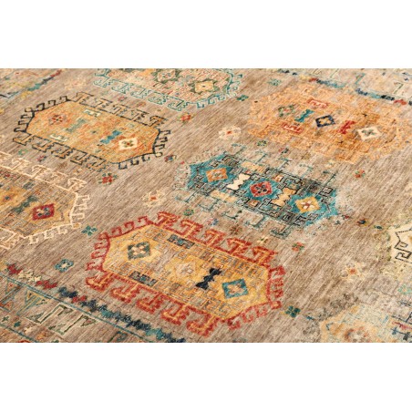 Tappeto Tribal Pakistan marrone grigio 148x200
