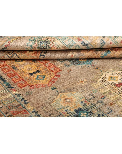 Tappeto Tribal Pakistan marrone grigio 148x200