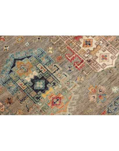 Tappeto Tribal Pakistan marrone grigio 122x181