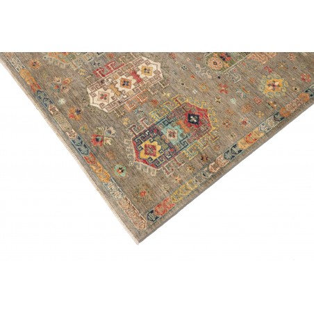 Tappeto Tribal Pakistan marrone grigio 122x181