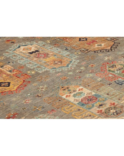 Tappeto Tribal Pakistan marrone grigio 122x181