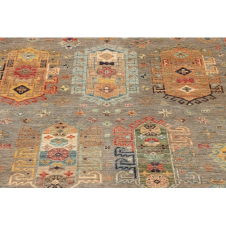 Tappeto Tribal Pakistan marrone grigio 122x181
