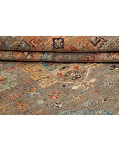 Tappeto Tribal Pakistan marrone grigio 122x181