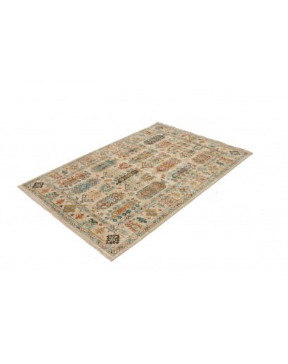 Tappeto Tribal Pakistan marrone giallo 126x189