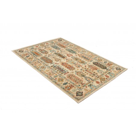 Tappeto Tribal Pakistan marrone giallo 126x189