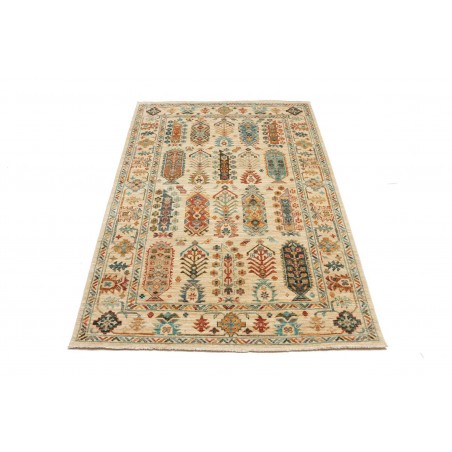 Tappeto Tribal Pakistan marrone giallo 126x189