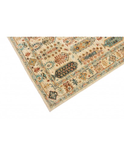 Tappeto Tribal Pakistan marrone giallo 126x189